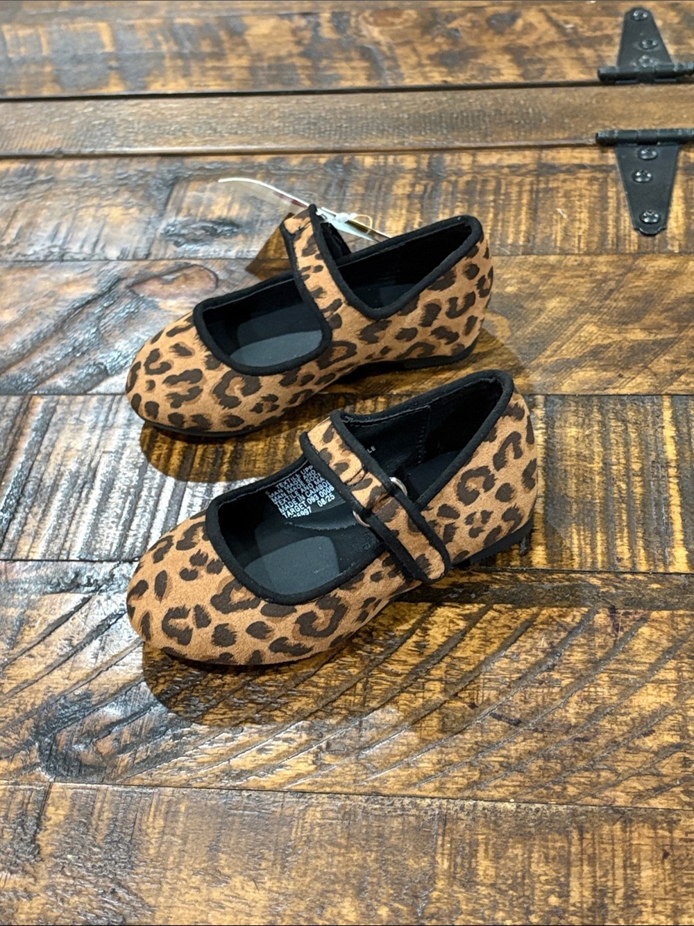Cat & Jack Leopard Print Mary Jane Kids Shoes - Brown